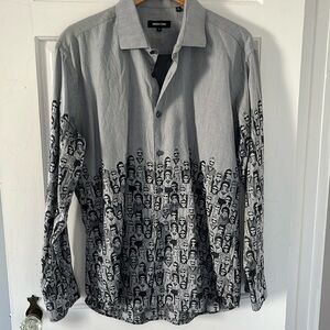 Jared Lang Gray People Button Down Shirt